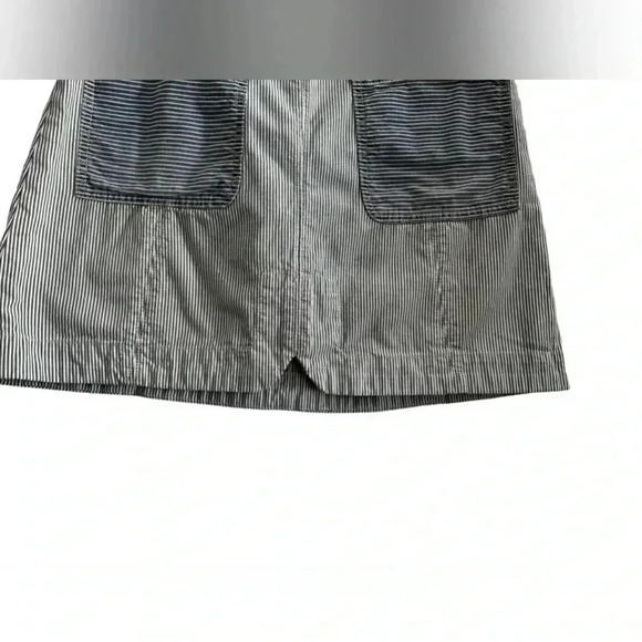 Anthropologie Pilcro & The Letterpress Blue White Pinstripe Mini Skirt Size 8 - Picture 8 of 16